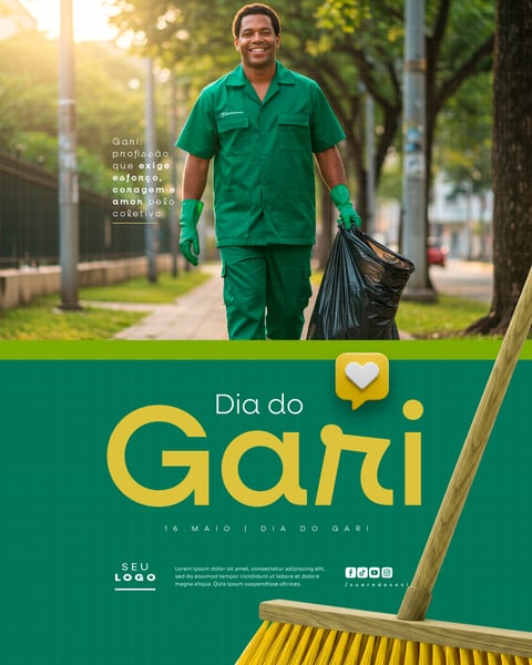 DIA DO GARI 16 DE MAIO SOCIAL MEDIA FEED EDITÁVEL