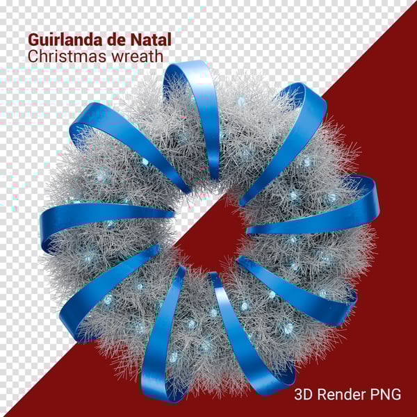 ONR GUIRLANDA DE NATAL 3D RENDER PNG PARA COMPOSIÇÃO (7)