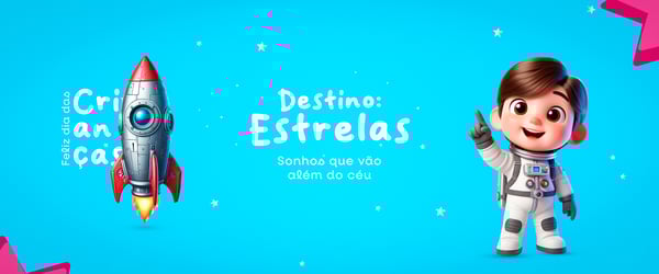 DESTINO ESTRELAS PSD EDITÁVEL DIA DAS CRIANÇAS