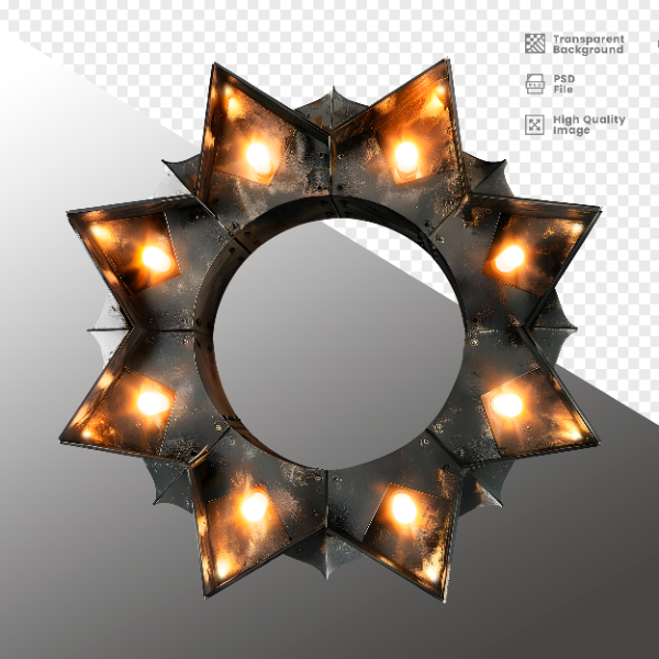 ELEMENTE DE FERRO COM LUZ - ELEMENTO 3D PARA COMPOSIÇÃO - IRON