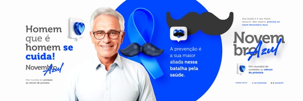 SOCIAL MEDIA CAMPANHA NOVEMBRO AZUL BANNER HORIZONTAL