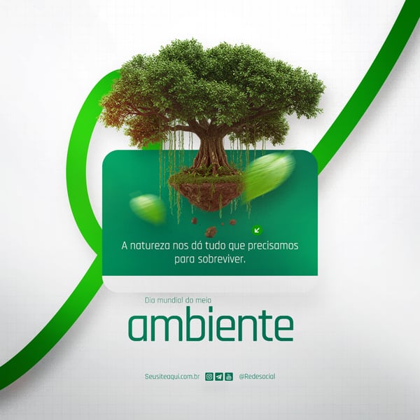 05 DE JUNHO - DIA MUNDIAL DO MEIO AMBIENTE SOCIAL MEDIA PSD EDITÁVEL 104