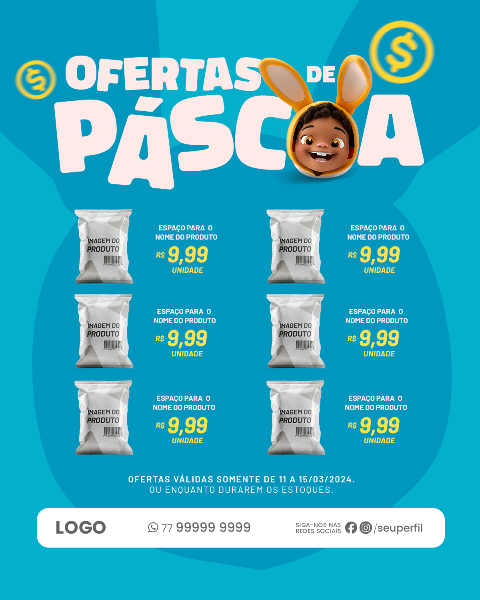 OFERTAS DE PÁSCA FOLHETO 01 AZUL