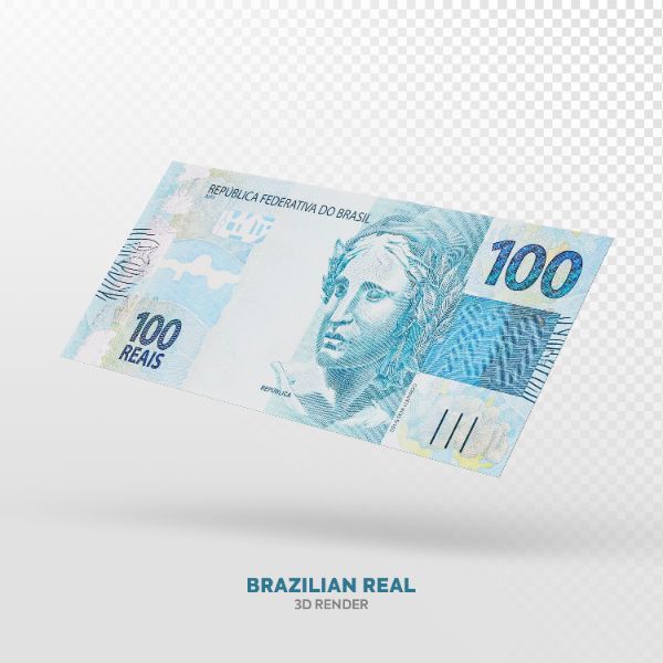 NOTA DE 100 REAIS ELEMENTO 3D REALISTA
