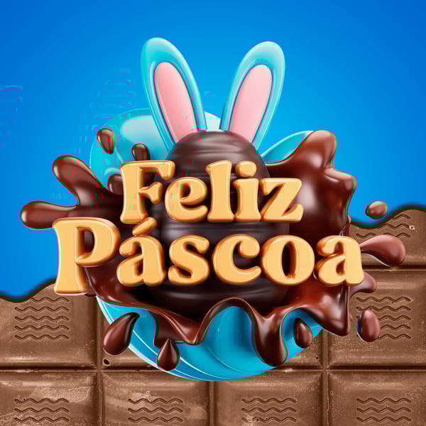 BZT ELEMENTO 3D OARA COMPOSIÇÃO DE ARTES DE PÁSCOA MODELO 41