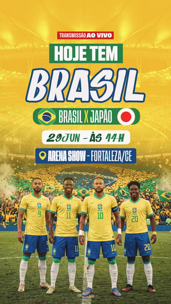 59 FLYER EVENTO TRANSMISSÃO AO VIVO COPA DO MUNDO BRASIL