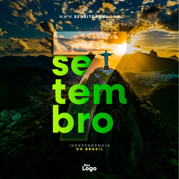 FEED QUADRADO - DIA DA INDEPENDÊNCIA DO BRASIL | SOCIAL MEDIA | PSD EDITÁVEL