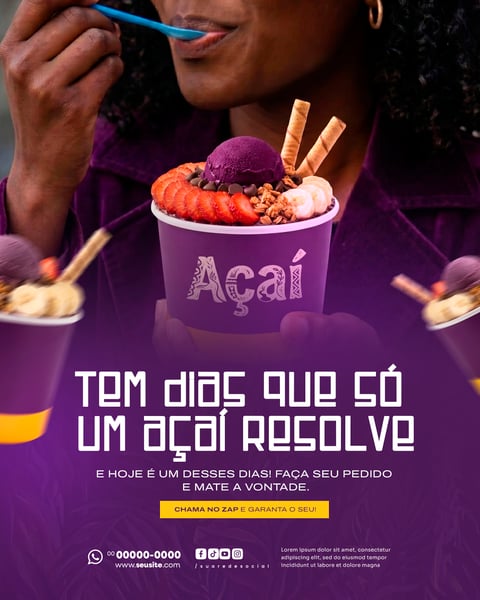 Açaí SOCIAL MEDIA PSD EDITÁVEL 7