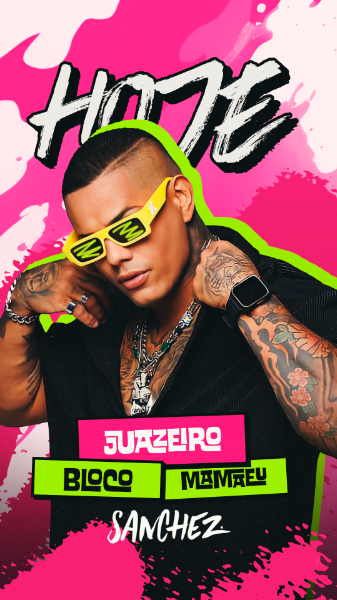 AGENDA DE SHOWS CARNAVAL SANCHES STORIES PSD EDITÁVEL