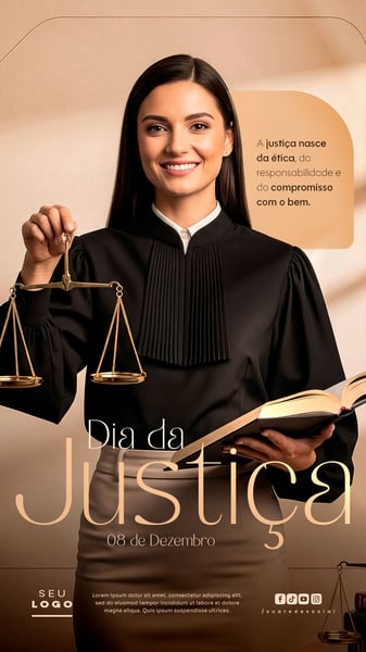 DIA DA JUSTIÇA 08 DE DEZEMBRO STORY SOCIAL MEDIA PSD EDITÁVEL 3