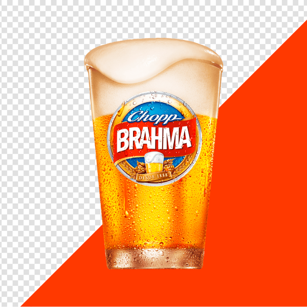 COPO CHOPP BRAHMA ESPUMA PNG TRANSPARENTE SEM FUNDO