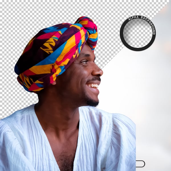 HOMEM NEGRO AFRO ELEMENTO PSD PNG 15