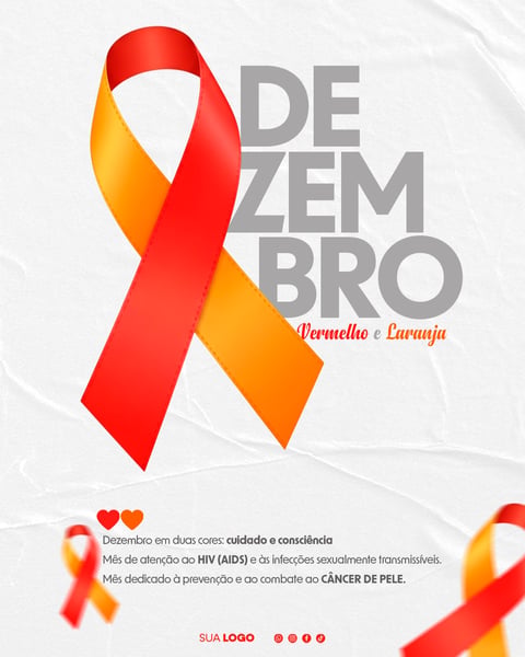 SOCIAL MEDIA DEZEMBRO LARANJA E DEZEMBRO VERMELHO