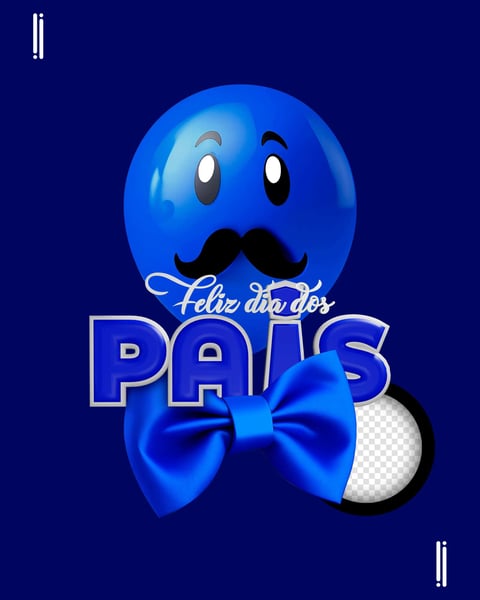 SELO | DIA DOS PAIS | ELEMENTO 3D