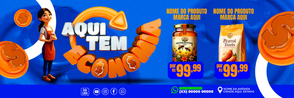 BANNER AQUI TEM ECONOMIA SUPERMERCADO REDES SOCIAIS