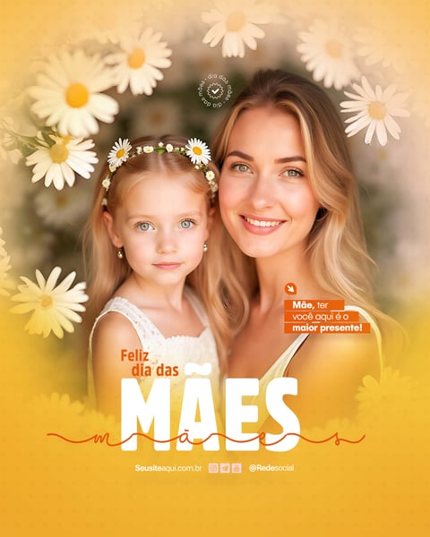 DIA DAS MÃES SOCIAL MEDIA PSD EDITÁVEL
