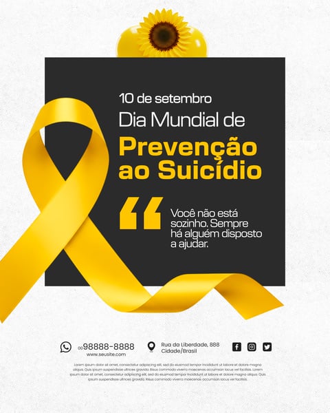 10 DE SETEMBRO DIA MUNDIAL DE PREVENÇÃO AO SUICÍDIO 10