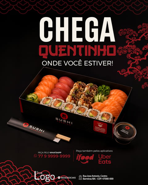 SUSHI COMIDA JAPONESASOCIAL MEDIA PSD EDITÁVEL 6