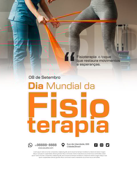 8 DE SETEMBRO DIA MUNDIAL DA FISIOTERAPIA