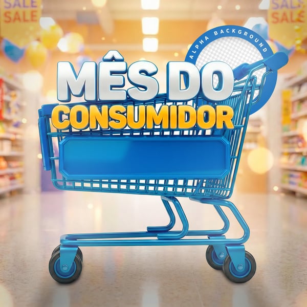 Selo 3D PARA COMPOSIÇÃO MÊS DO CONSUMIDOR 5