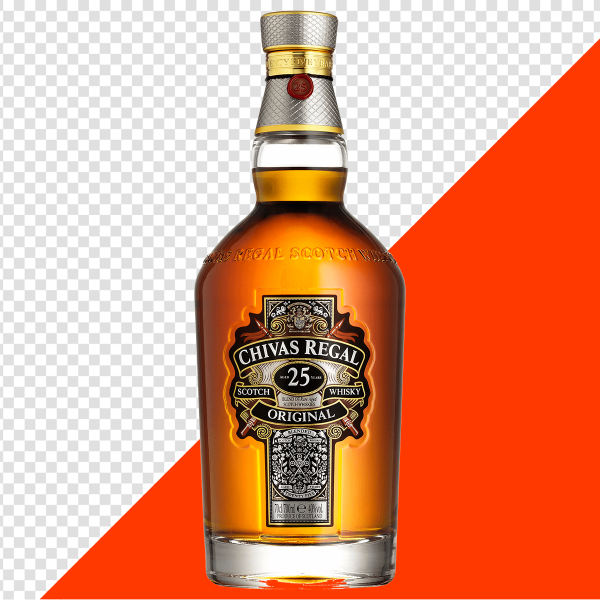 GARRAFA WHISKY CHIVAS REGAL 25 ANOS PNG TRANSPARENTE SEM FUNDO