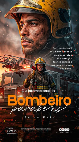 DIA INTERNACIONAL DO BOMBEIRO 04 DE MAIO STORY SOCIAL MEDIA PSD EDITÁVEL 4