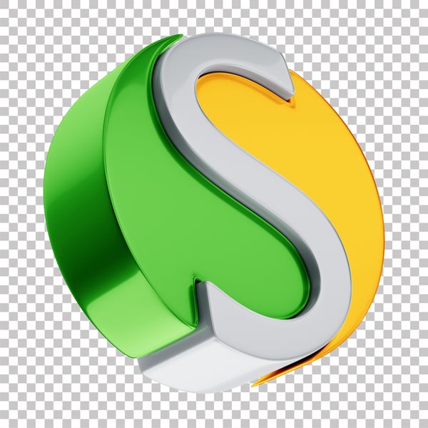 ASSET 3D LOGO SIMPLES NACIONAL CONTABILIDADE COM FUNDO ISOLADO 8