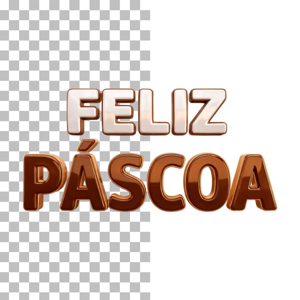 SELO FELIZ PÁSCOA EM PNG TRANSPARENTE
