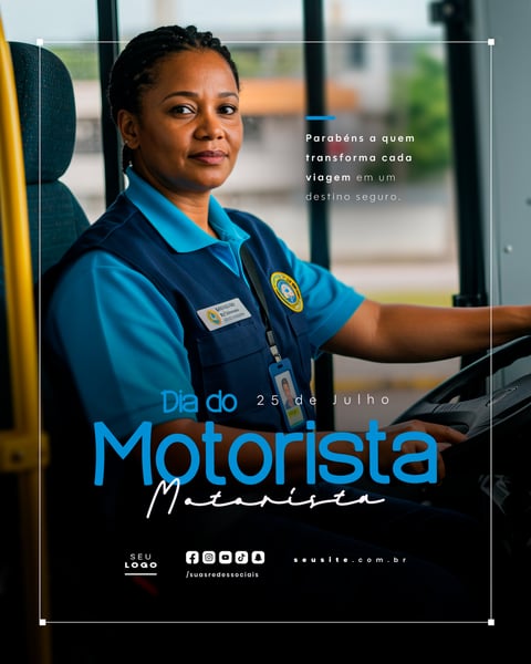 DIA DO MOTORISTA 25 DE JULHO SOCIAL MEDIA PSD EDITÁVEL FEED 9