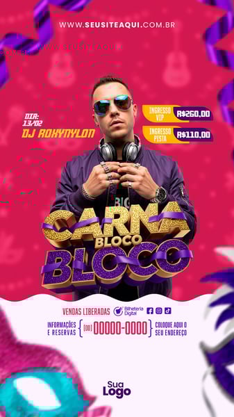 STORY BLOCO CARNAVAL SOCIAL MEDIA PSD EDITÁVEL 02