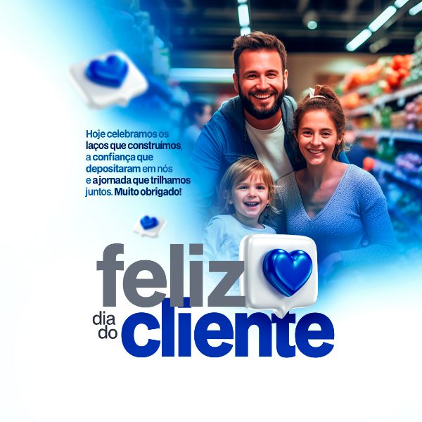 DIA DO CLIENTE 15 DE SETEMBRO POST BANNER COMEMORATIVO PSD EDITÁVEL