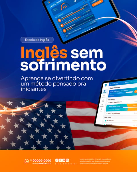 ESCOLA DE INGLÊS SOCIAL MEDIA PSD EDITÁVEL 8
