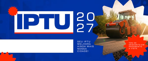 BANNER IPTU 2027 DESCONTO AZUL PSD EDITÁVEL
