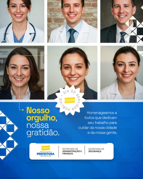 DIA DO SERVIDOR PÚBLICO PREFEITURA MUNICIPAL SOCIAL MEDIA PSD EDITÁVEL