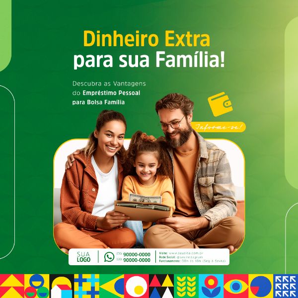 EMPRÉSTIMO PESSOAL BOLSA FAMILIA SOCIAL MEDIA POST FEED