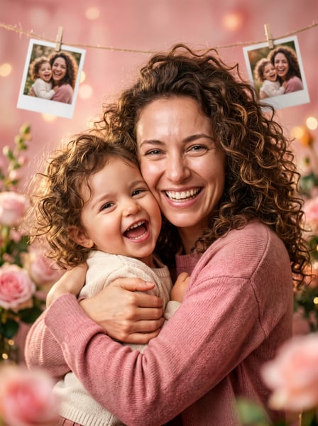 Mãe com o seu filho abraçados 02