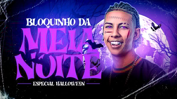 FLYER THUMB CAPA CD BANNER YOUTUBE BLOQUINHO HALLOWEEN PSD EDITÁVEL