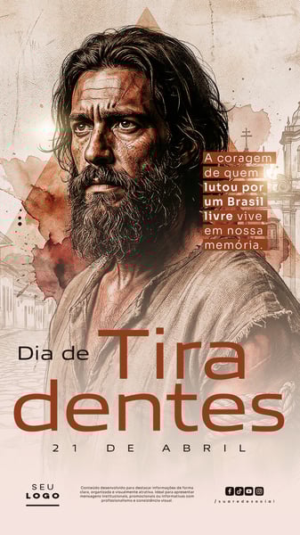 DIA DE TIRADENTES 21 DE ABRIL STORY SOCIAL MEDIA PSD EDITÁVEL 3