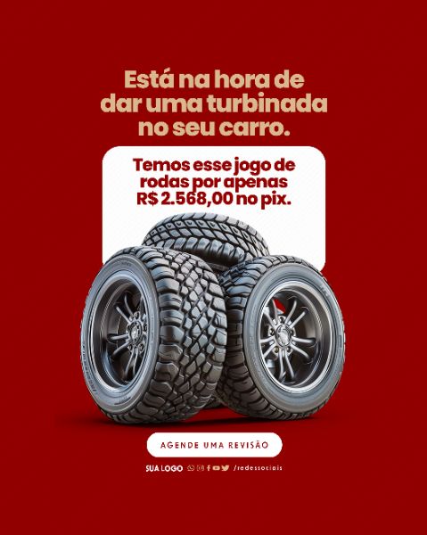 SOCIAL MEDIA - BORRACHARIA - TURBINADA NO SEU CARRO