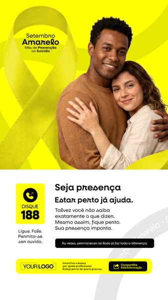 STORY SETEMBRO AMARELO MÊS DE PREVENÇÃO AO SUICÍDIO SOCIAL MEDIA PSD EDITÁVEL 11