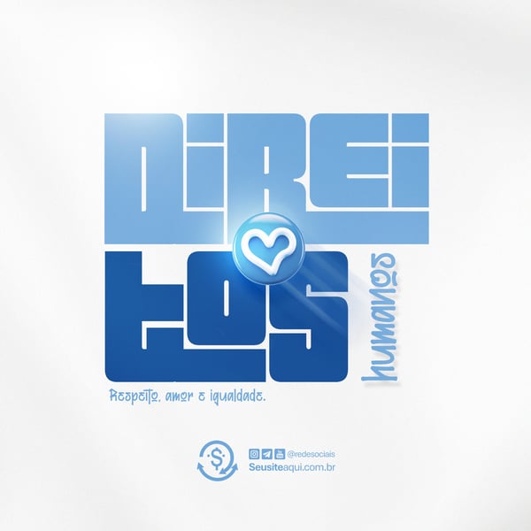 DIA INTERNACIONAL DOS DIREITOS HUMANOS 10 DE DEZEMBRO SOCIAL MEDIA PSD EDITÁVEL