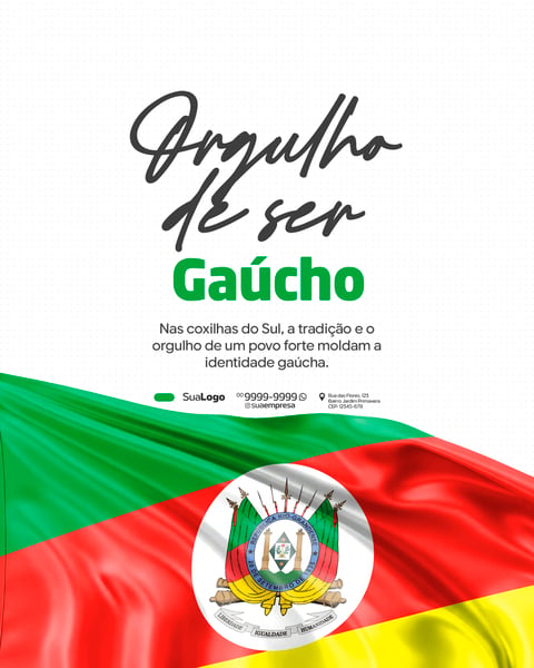 ORGULHO DE SER GAÚCHO SOCIAL MEDIA PSD EDITÁVEL