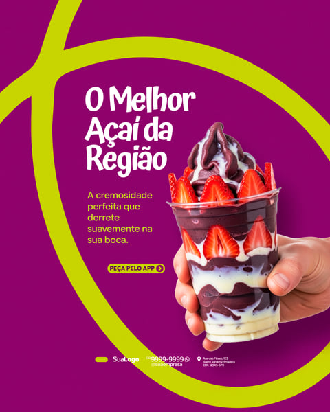 AÇAÍTERIA ARTESANAL SOCIAL MEDIA PSD EDITÁVEL 2