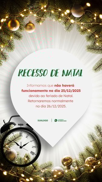 COMUNICADO DE NATAL AVISO DE RECESSO NATALINO 07