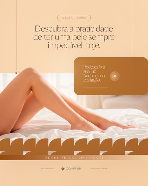 CLÍNICA DE ESTÉTICA DEPILAÇÃO BELEZA AUTOCUIDADO SOCIAL MEDIA PSD EDITÁVEL 2