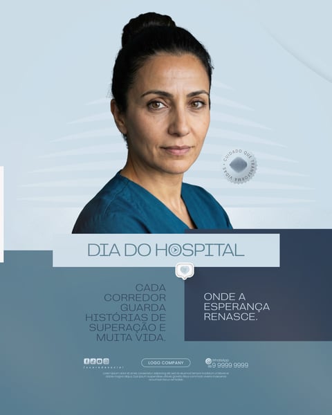 DIA DO HOSPITAL 2 DE JULHO CAMPANHA DE SAÚDE SOCIAL MEDIA PSD EDITÁVEL 2