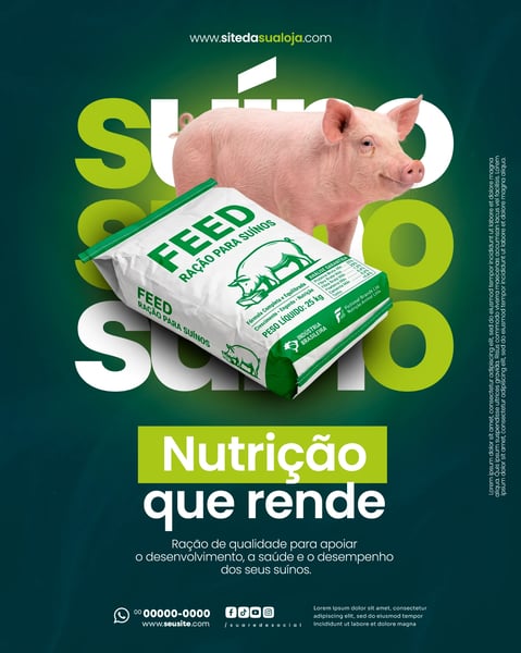 LOJA DE PRODUTOS AGROPECUÁRIOS SOCIAL MEDIA PSD EDITÁVEL 1