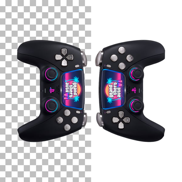 CONTROLES PS5 TEMÁTICA GTA 6 PSD EDITÁVEL