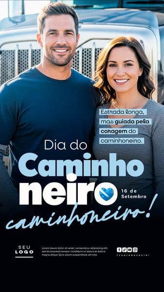 DIA DO CAMINHONEIRO 16 DE SETEMBRO SOCIAL MEDIA PSD EDITÁVEL STORY 15
