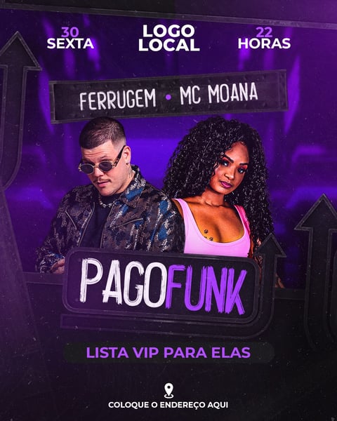 FLYER PSD EDITÁVEL PAGOFUNK FEED